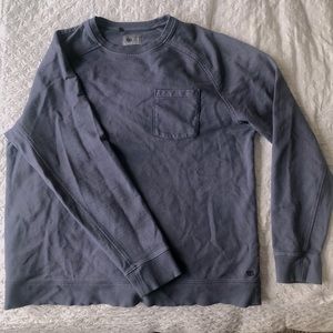 Mens VRST Navy Blue XL Pocket Crewneck Sweater